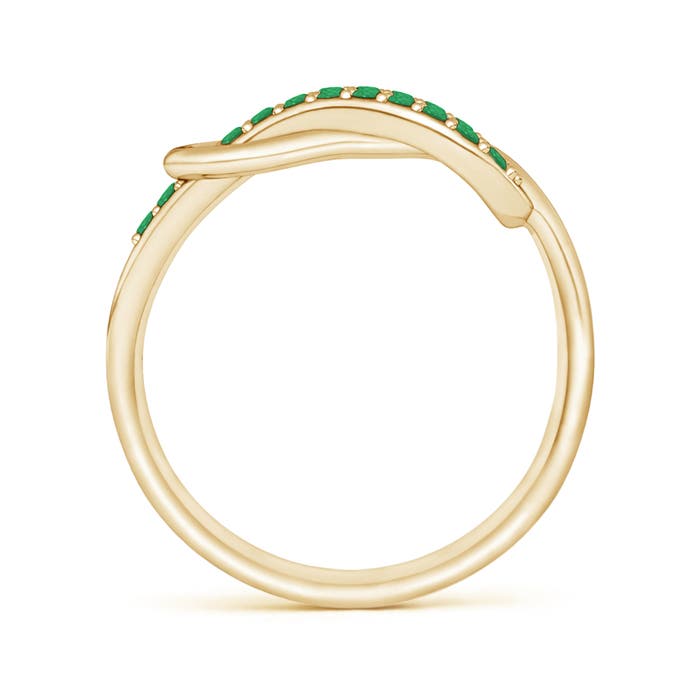 A - Emerald / 0.33 CT / 14 KT Yellow Gold