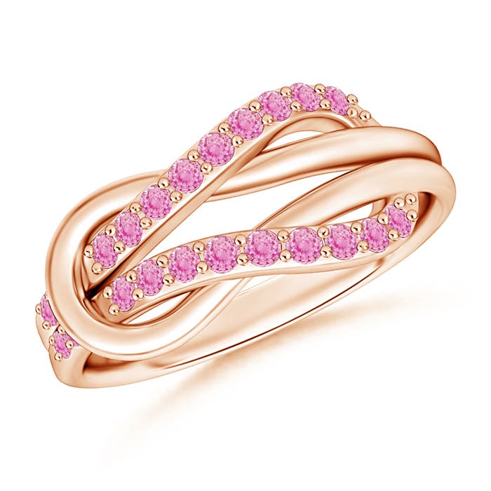 A - Pink Sapphire / 0.26 CT / 14 KT Rose Gold