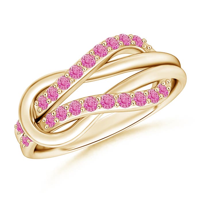 AA - Pink Sapphire / 0.26 CT / 14 KT Yellow Gold