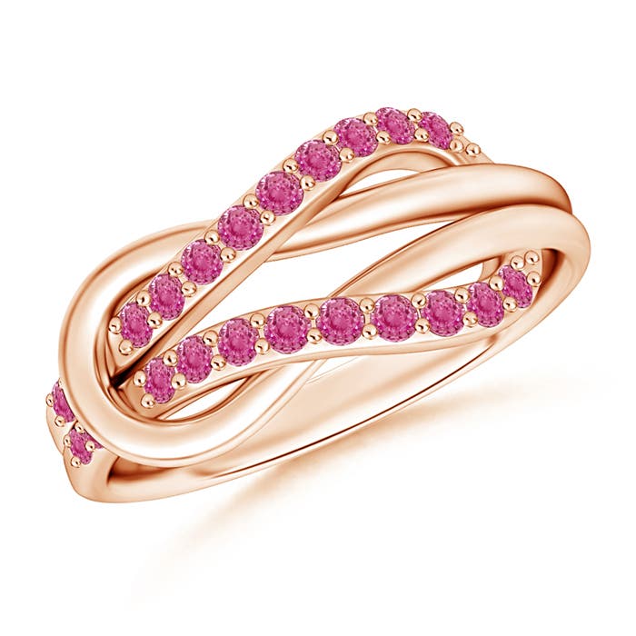 AAA - Pink Sapphire / 0.26 CT / 14 KT Rose Gold