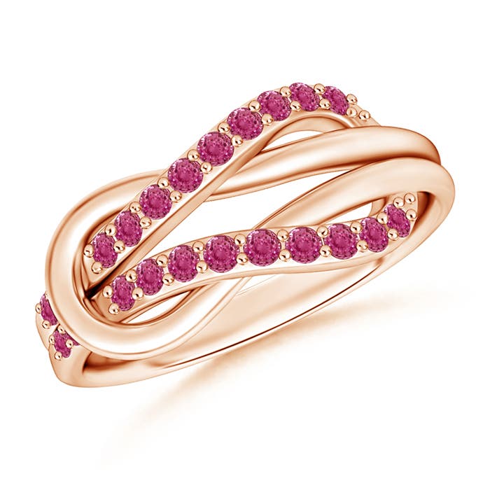 AAAA - Pink Sapphire / 0.26 CT / 14 KT Rose Gold