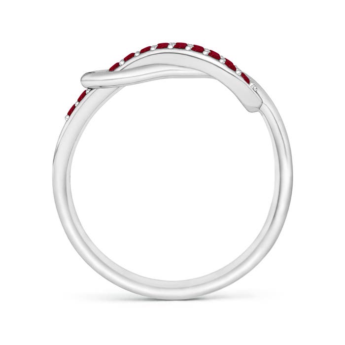 AA - Ruby / 0.33 CT / 14 KT White Gold