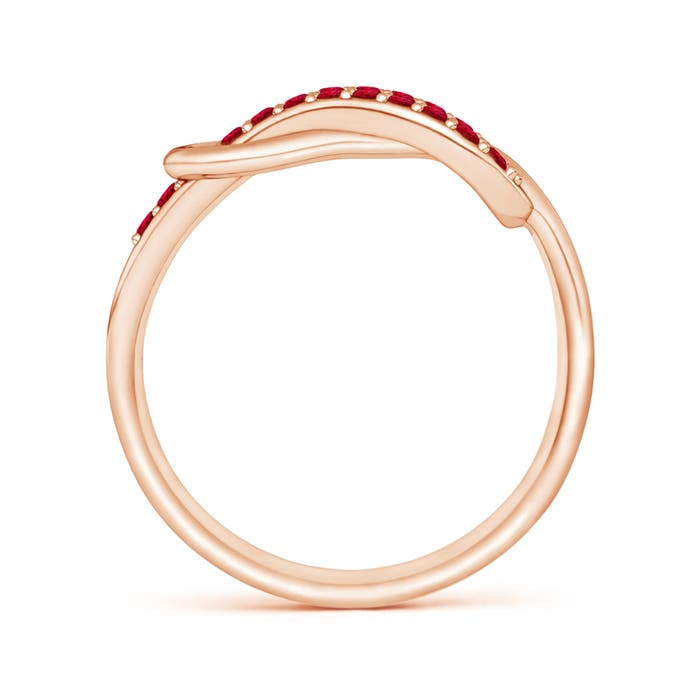 AAA - Ruby / 0.33 CT / 14 KT Rose Gold