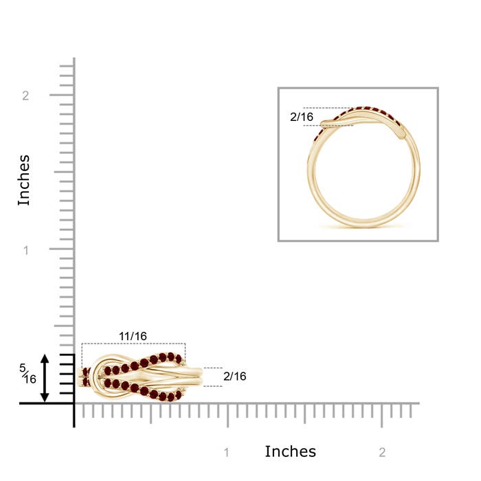 AAAA - Ruby / 0.33 CT / 14 KT Yellow Gold