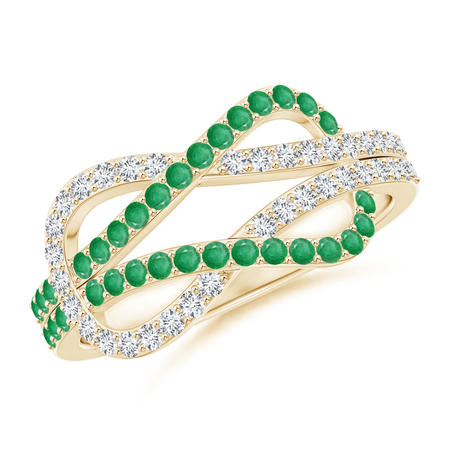 A - Emerald / 0.84 CT / 14 KT Yellow Gold