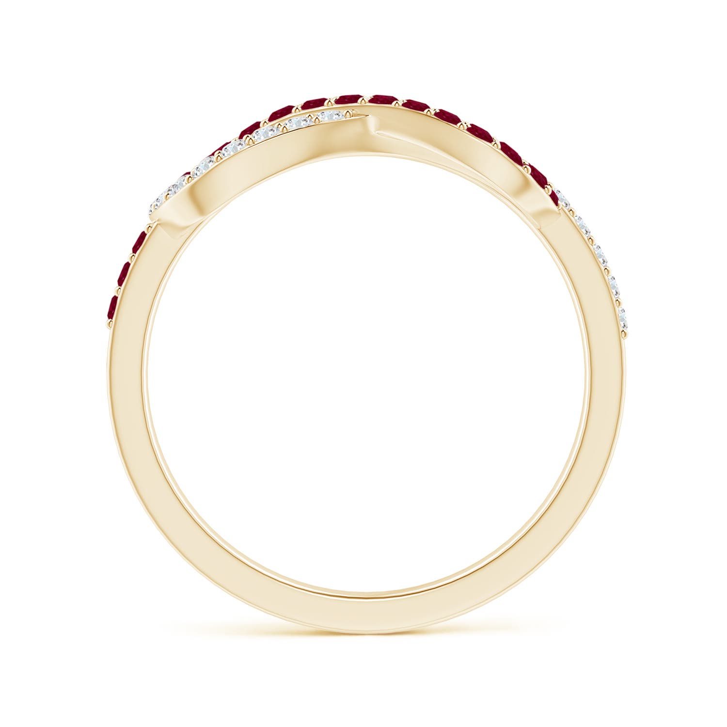 A - Ruby / 0.84 CT / 14 KT Yellow Gold