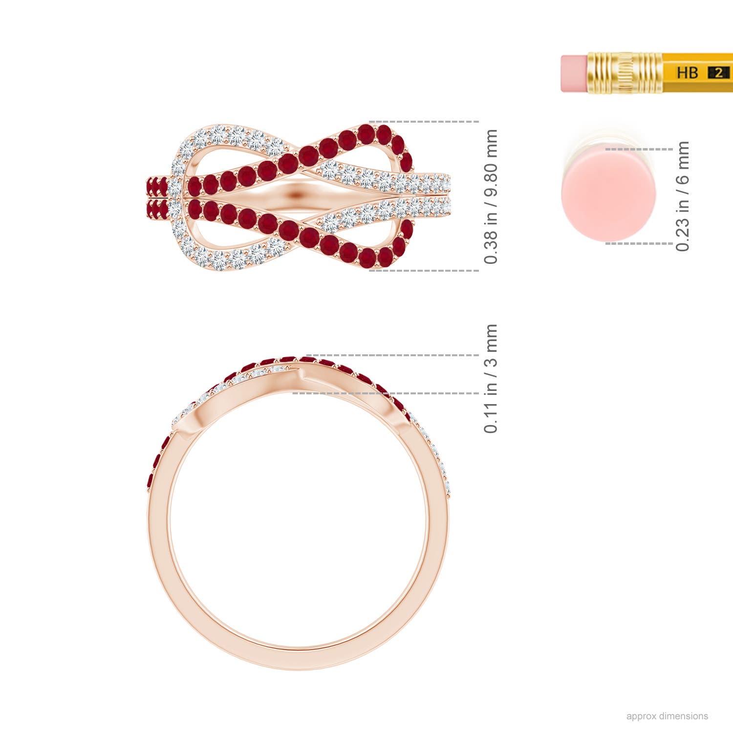 AA - Ruby / 0.84 CT / 14 KT Rose Gold