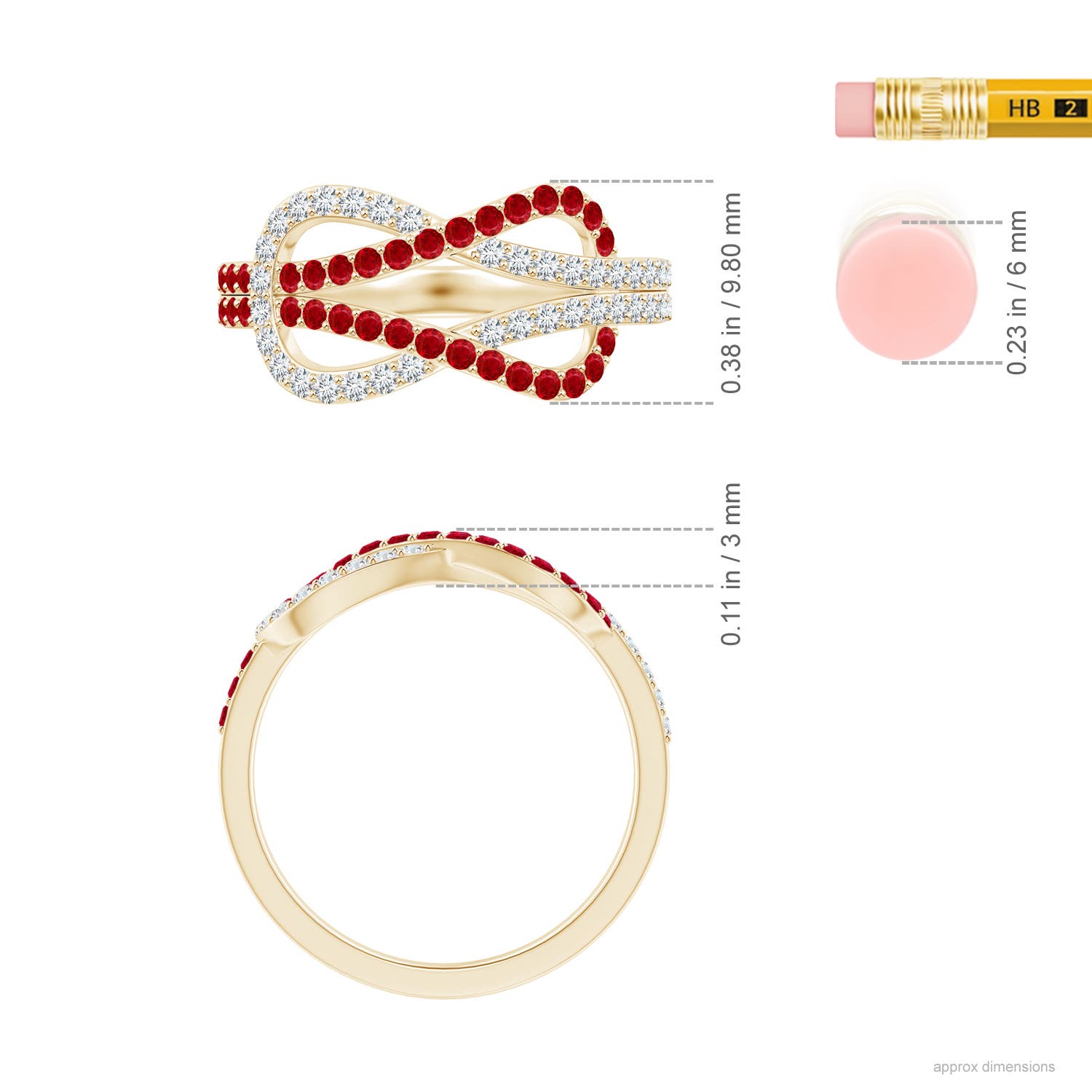 AAA - Ruby / 0.84 CT / 14 KT Yellow Gold