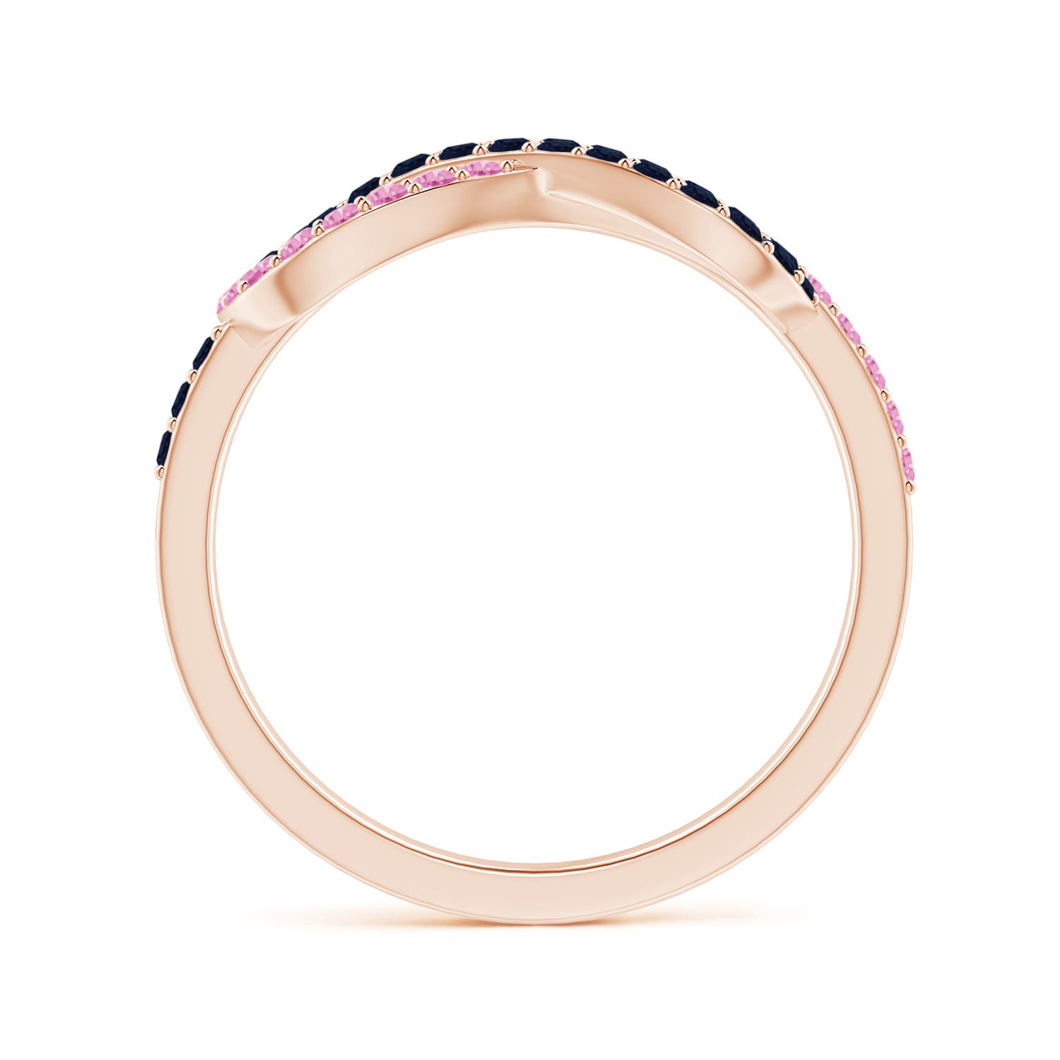 A - Blue Sapphire / 0.82 CT / 14 KT Rose Gold