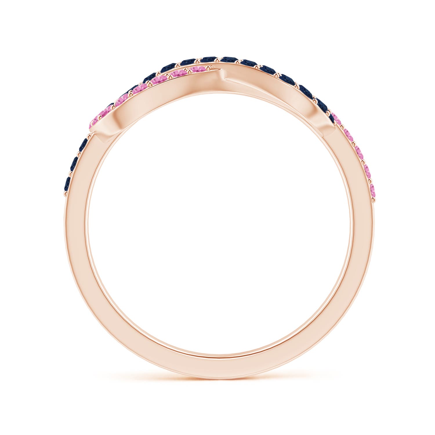 AA - Blue Sapphire / 0.82 CT / 14 KT Rose Gold