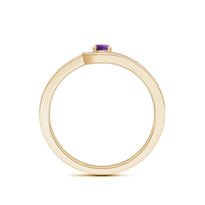 AAA - Amethyst / 0.36 CT / 14 KT Yellow Gold