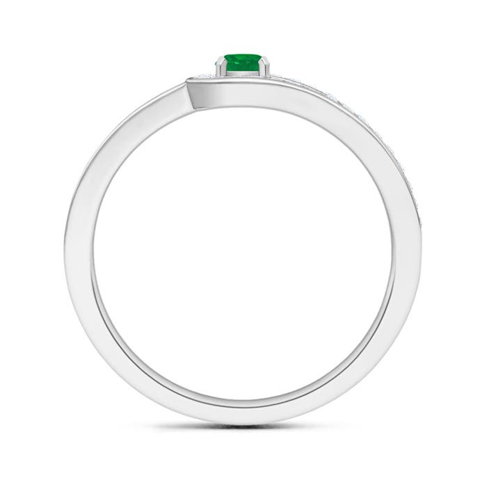 AA - Emerald / 0.34 CT / 14 KT White Gold