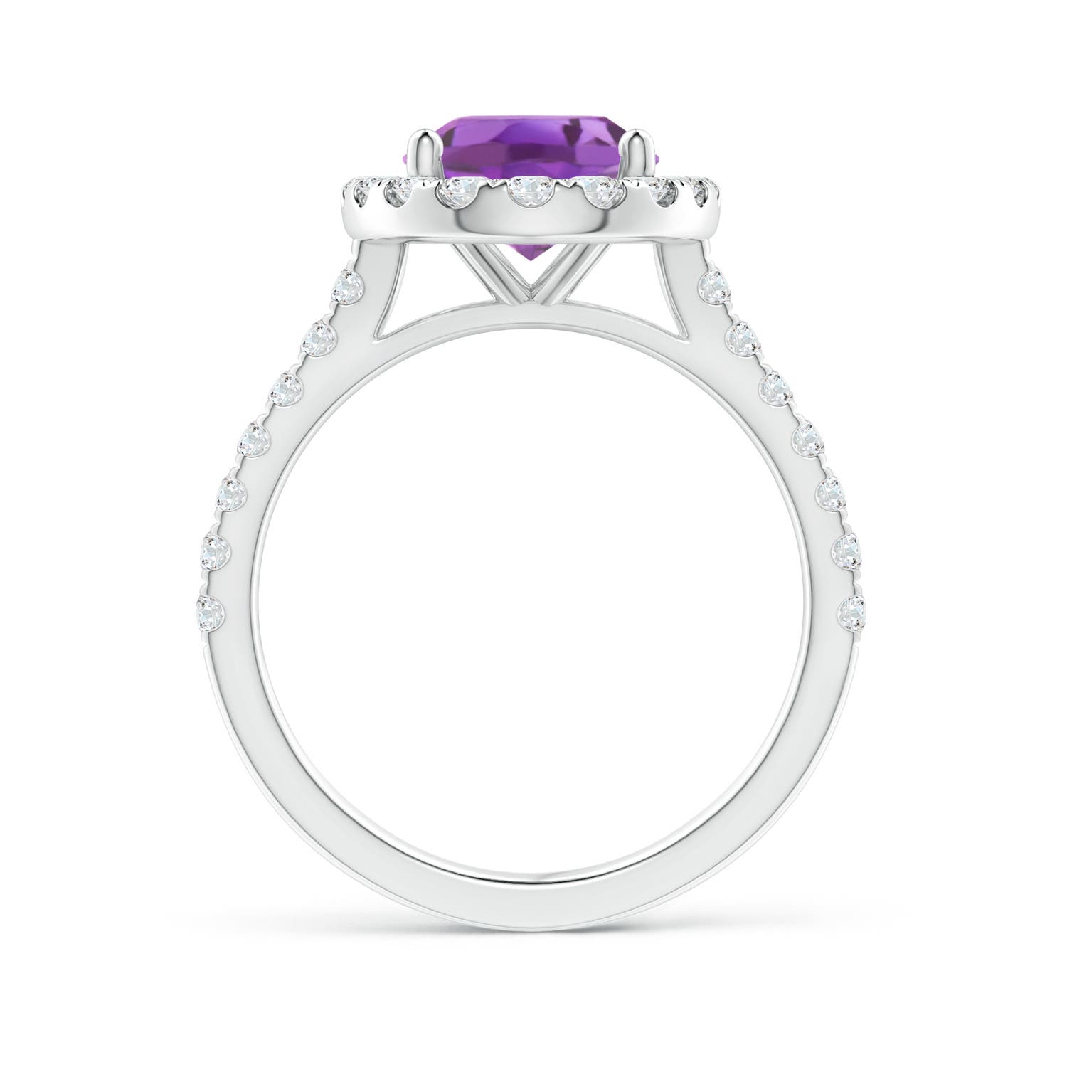 A - Amethyst / 2.95 CT / 14 KT White Gold