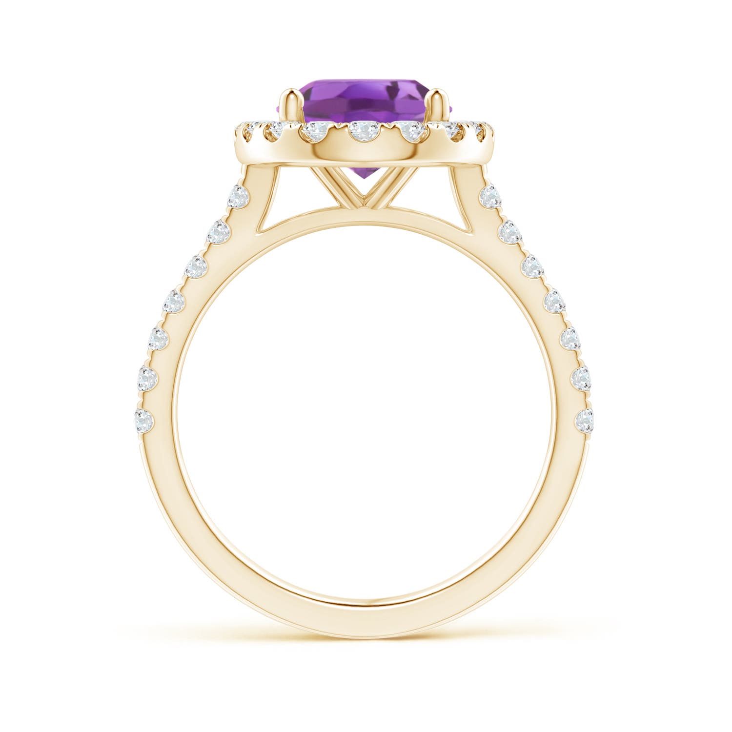 A - Amethyst / 2.95 CT / 14 KT Yellow Gold