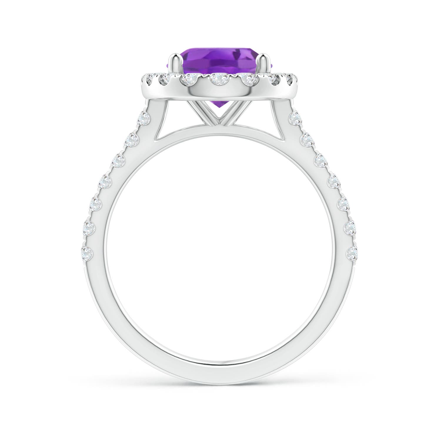 AA - Amethyst / 2.95 CT / 14 KT White Gold