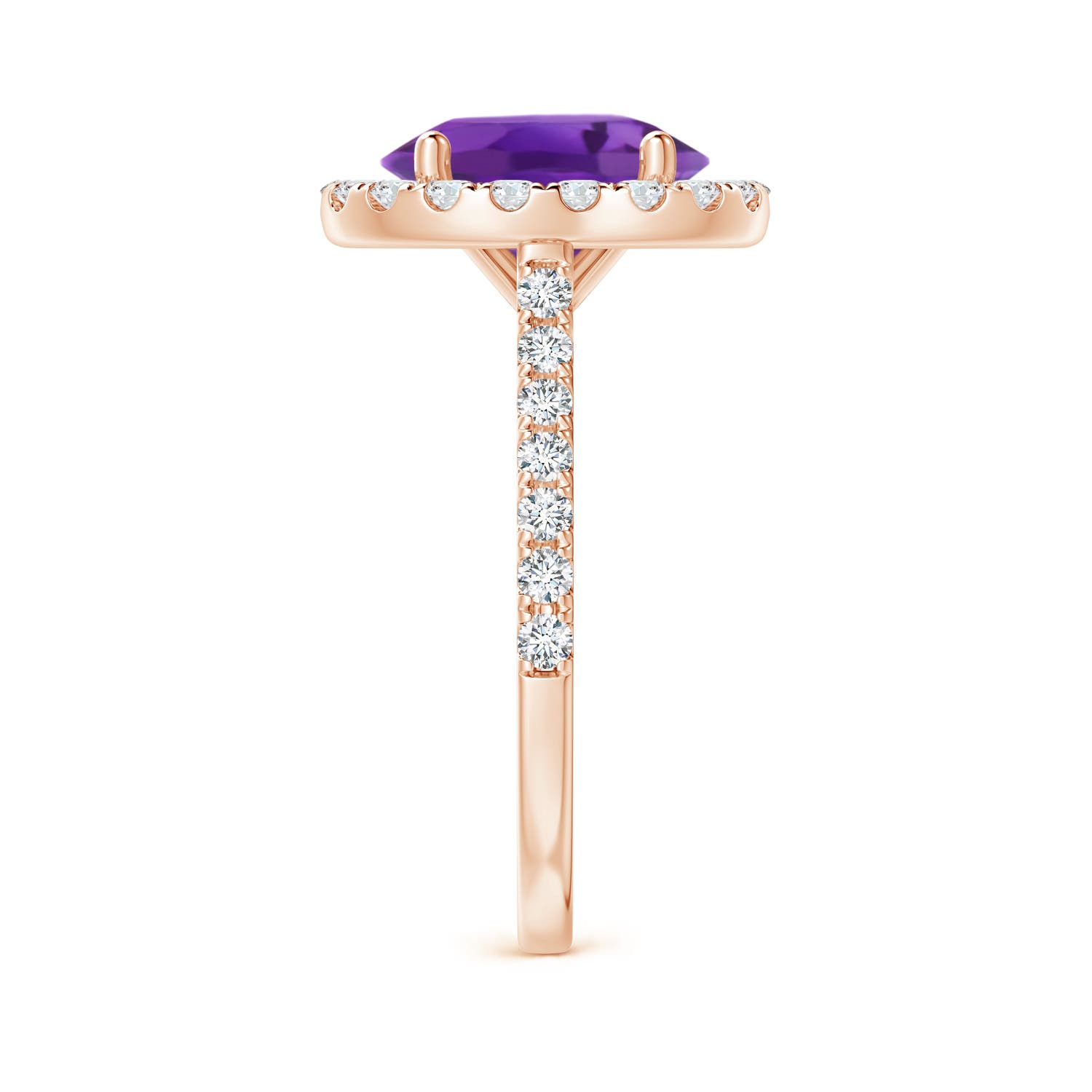 AAA - Amethyst / 2.95 CT / 14 KT Rose Gold