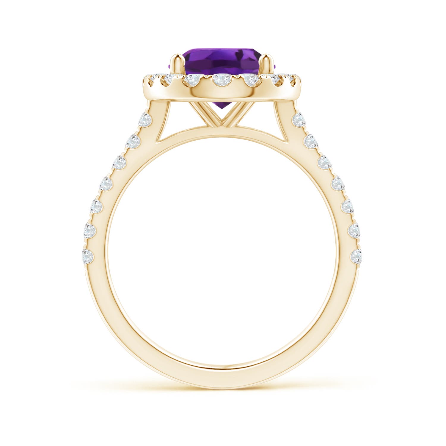 AAAA - Amethyst / 2.95 CT / 14 KT Yellow Gold