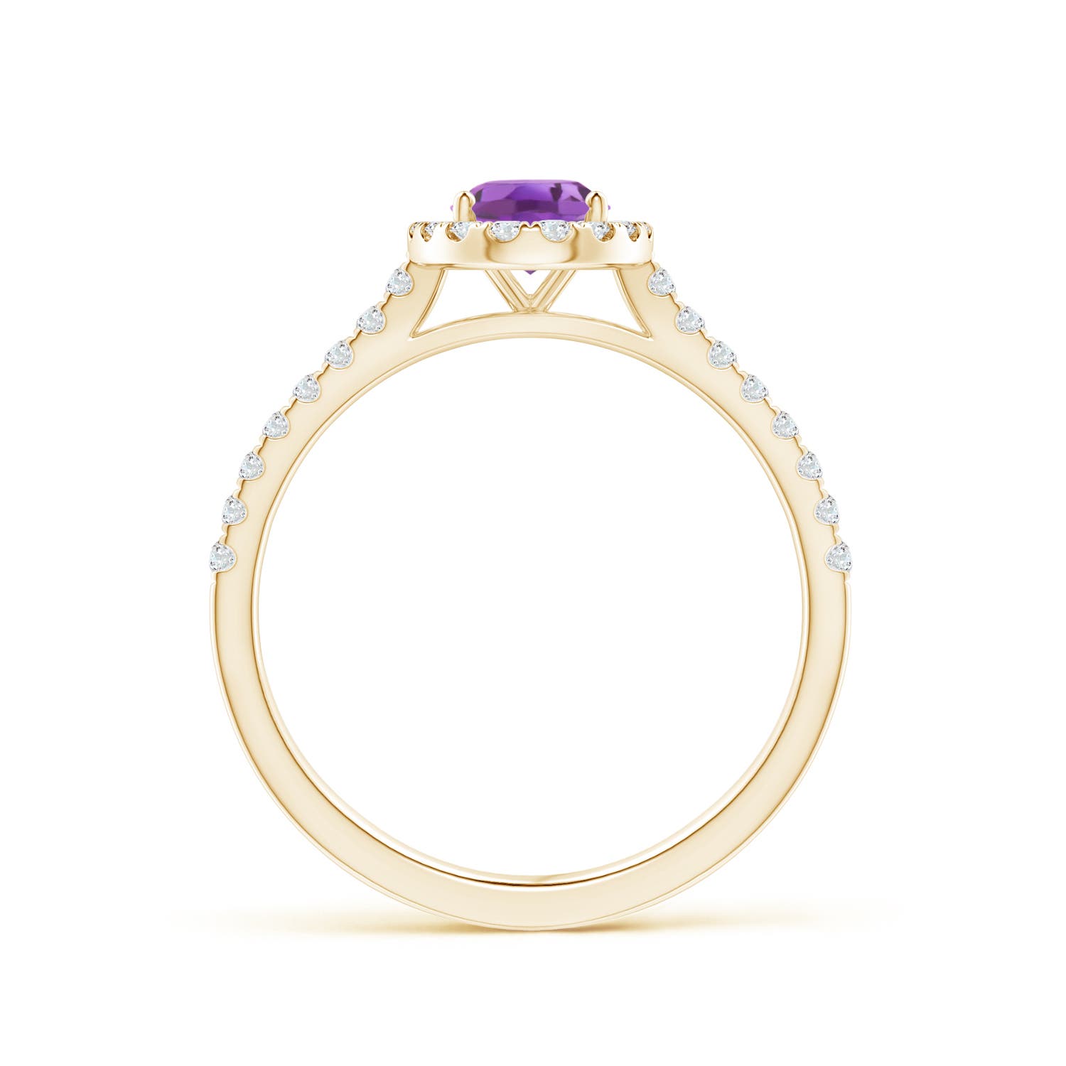 A - Amethyst / 0.96 CT / 14 KT Yellow Gold