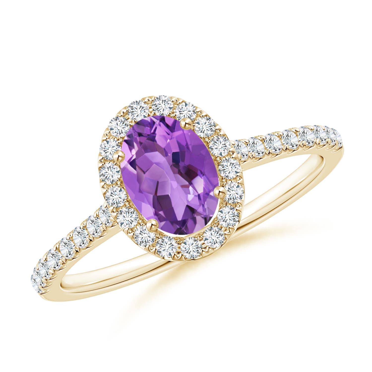 AA - Amethyst / 0.96 CT / 14 KT Yellow Gold