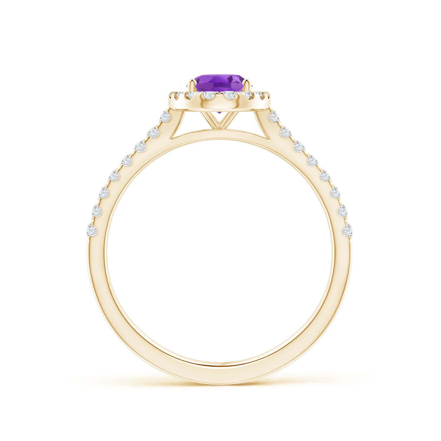 AA - Amethyst / 0.96 CT / 14 KT Yellow Gold