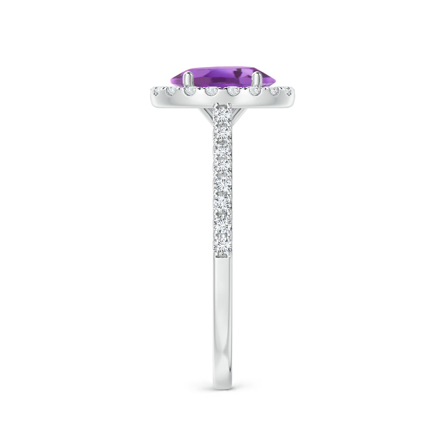 A - Amethyst / 1.49 CT / 14 KT White Gold