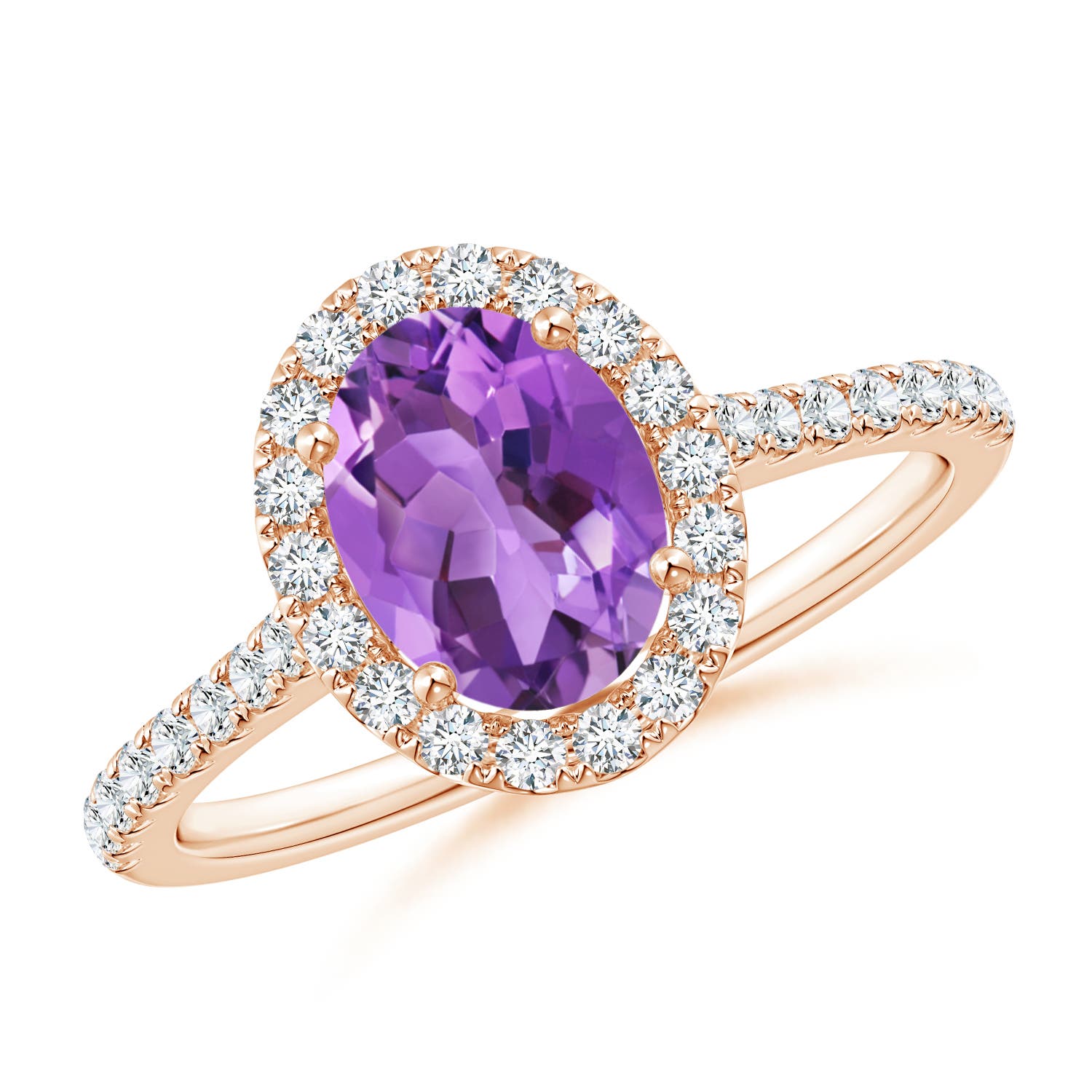 AA - Amethyst / 1.49 CT / 14 KT Rose Gold