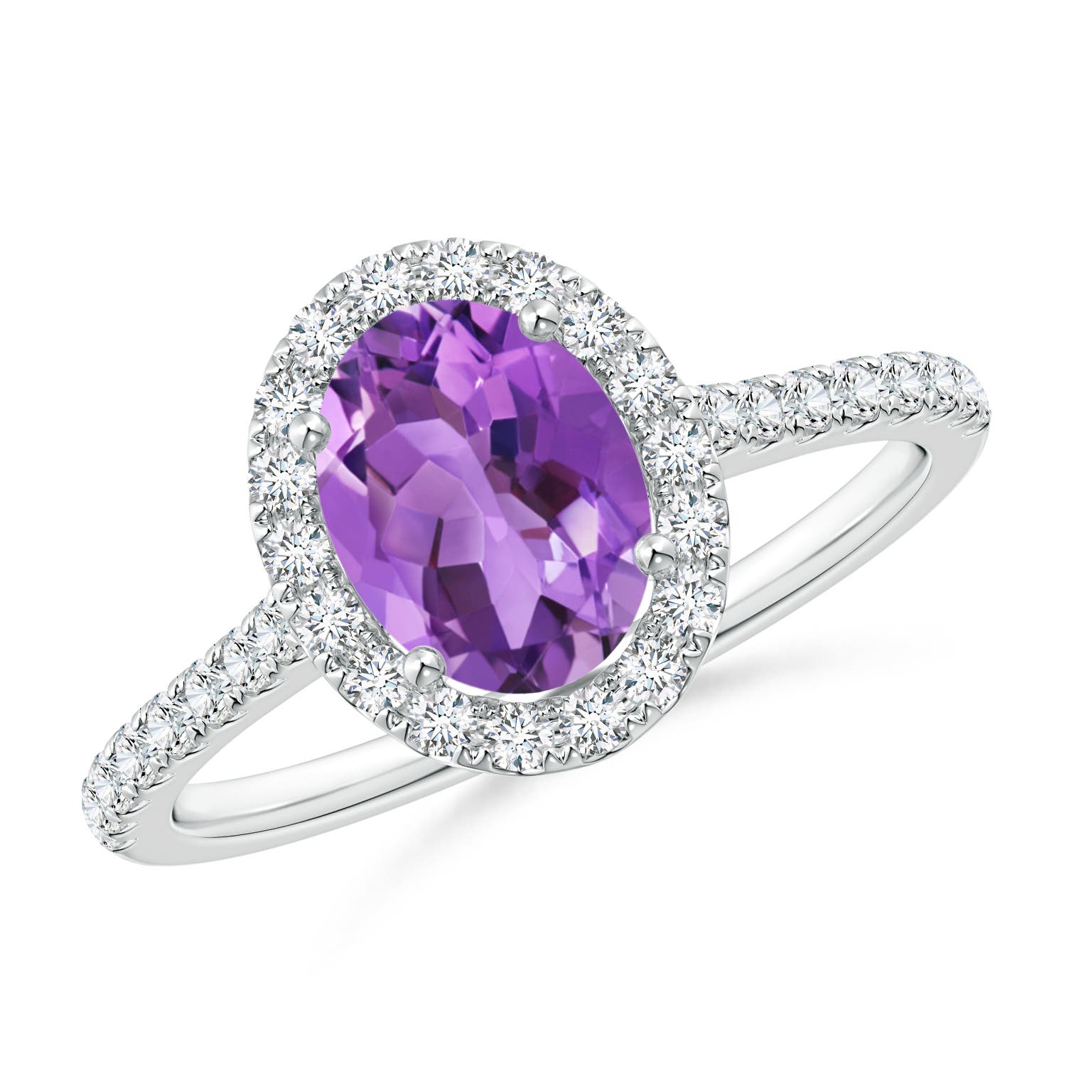 AA - Amethyst / 1.49 CT / 14 KT White Gold