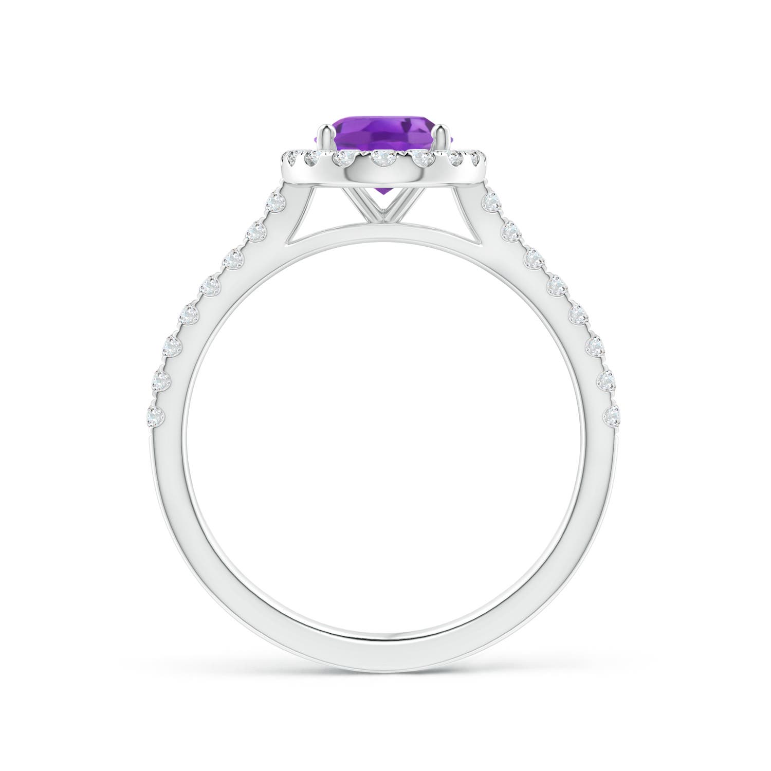 AA - Amethyst / 1.49 CT / 14 KT White Gold