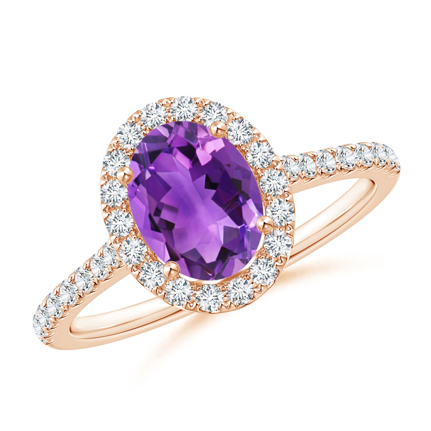 AAA - Amethyst / 1.49 CT / 14 KT Rose Gold