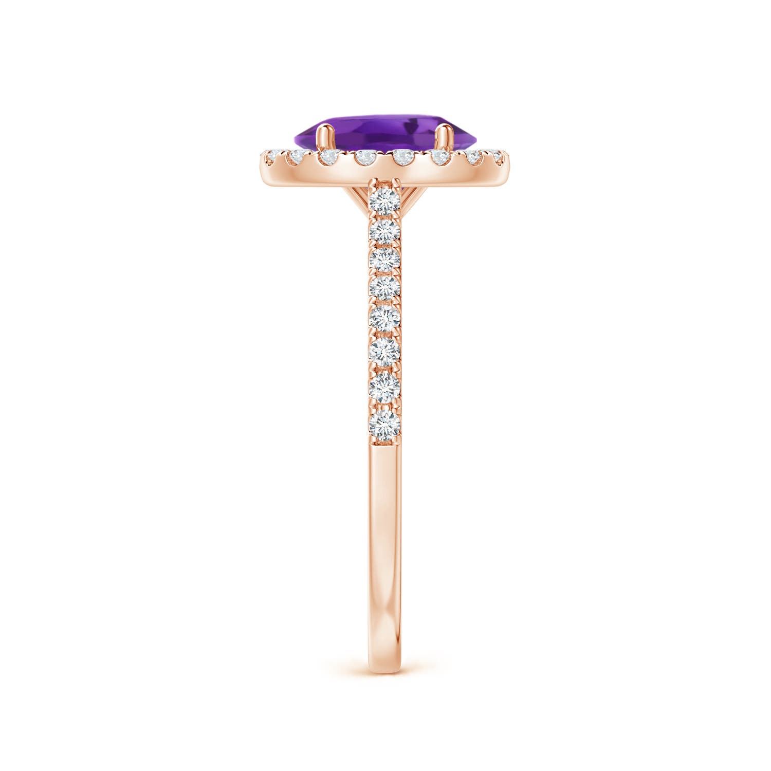 AAA - Amethyst / 1.49 CT / 14 KT Rose Gold