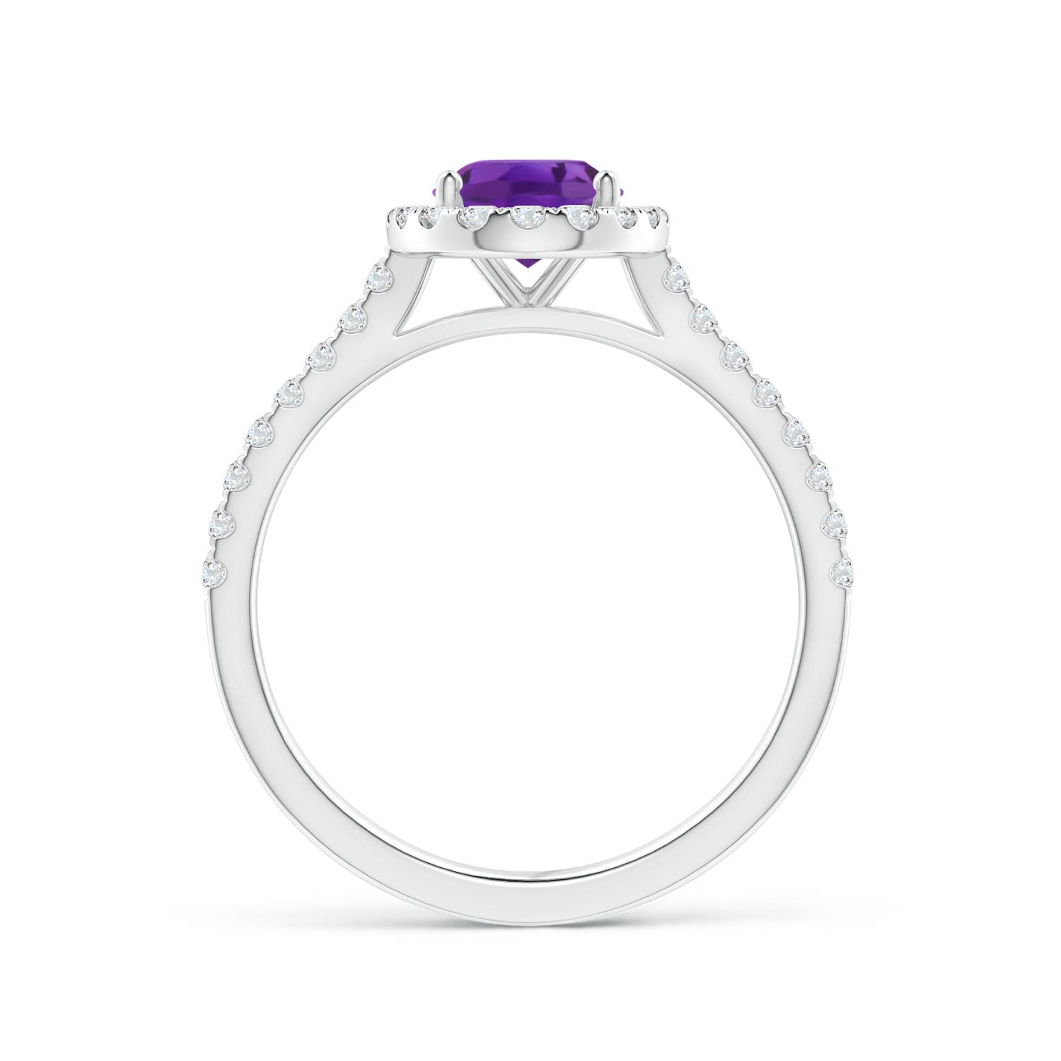 AAA - Amethyst / 1.49 CT / 14 KT White Gold