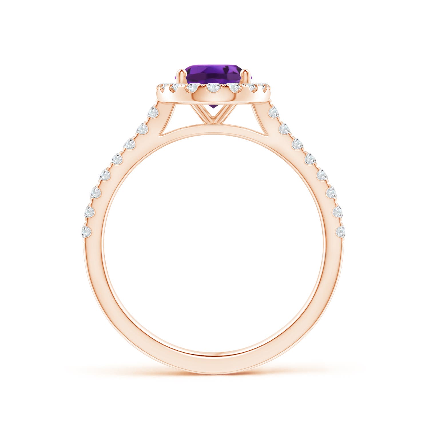 AAAA - Amethyst / 1.49 CT / 14 KT Rose Gold