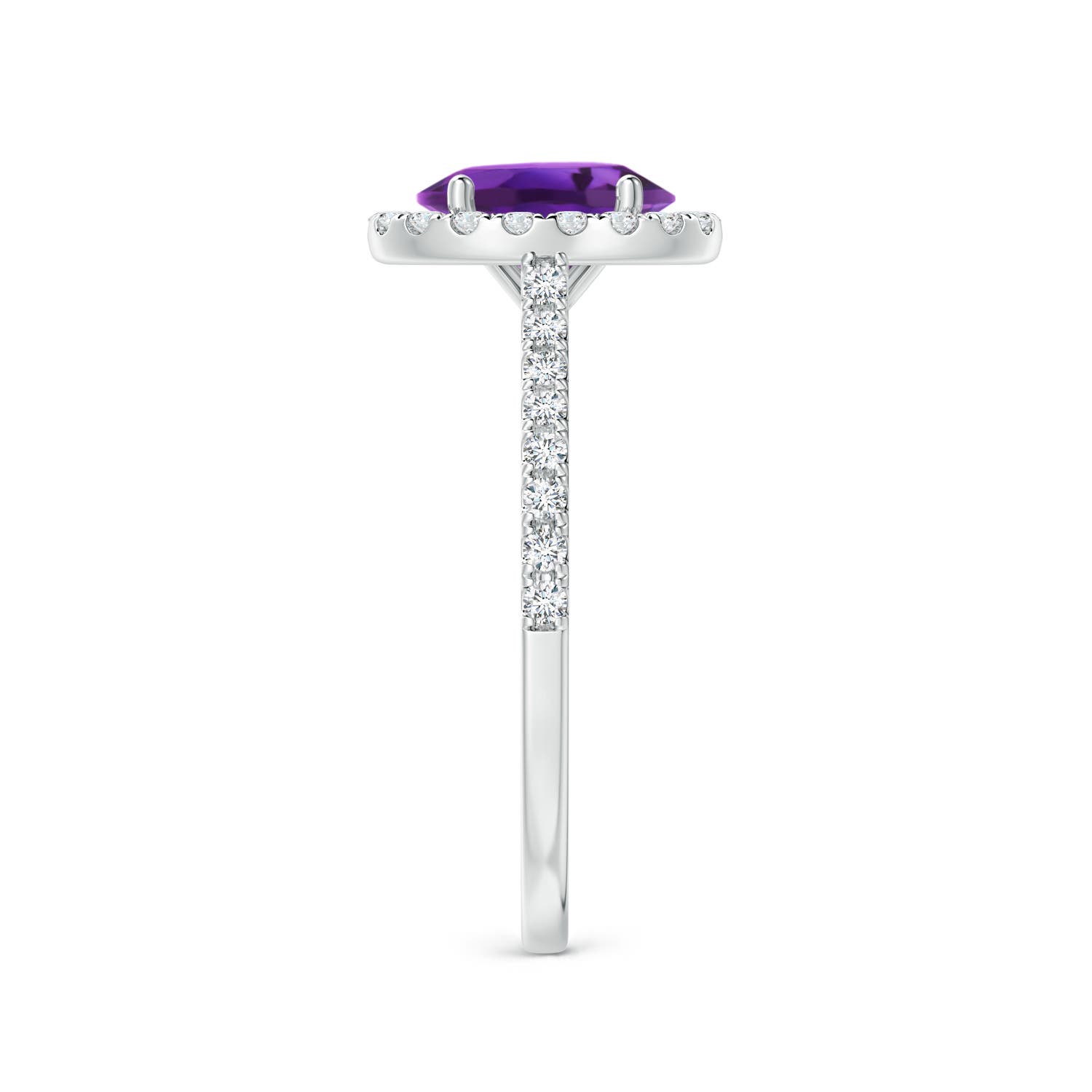 AAAA - Amethyst / 1.49 CT / 14 KT White Gold