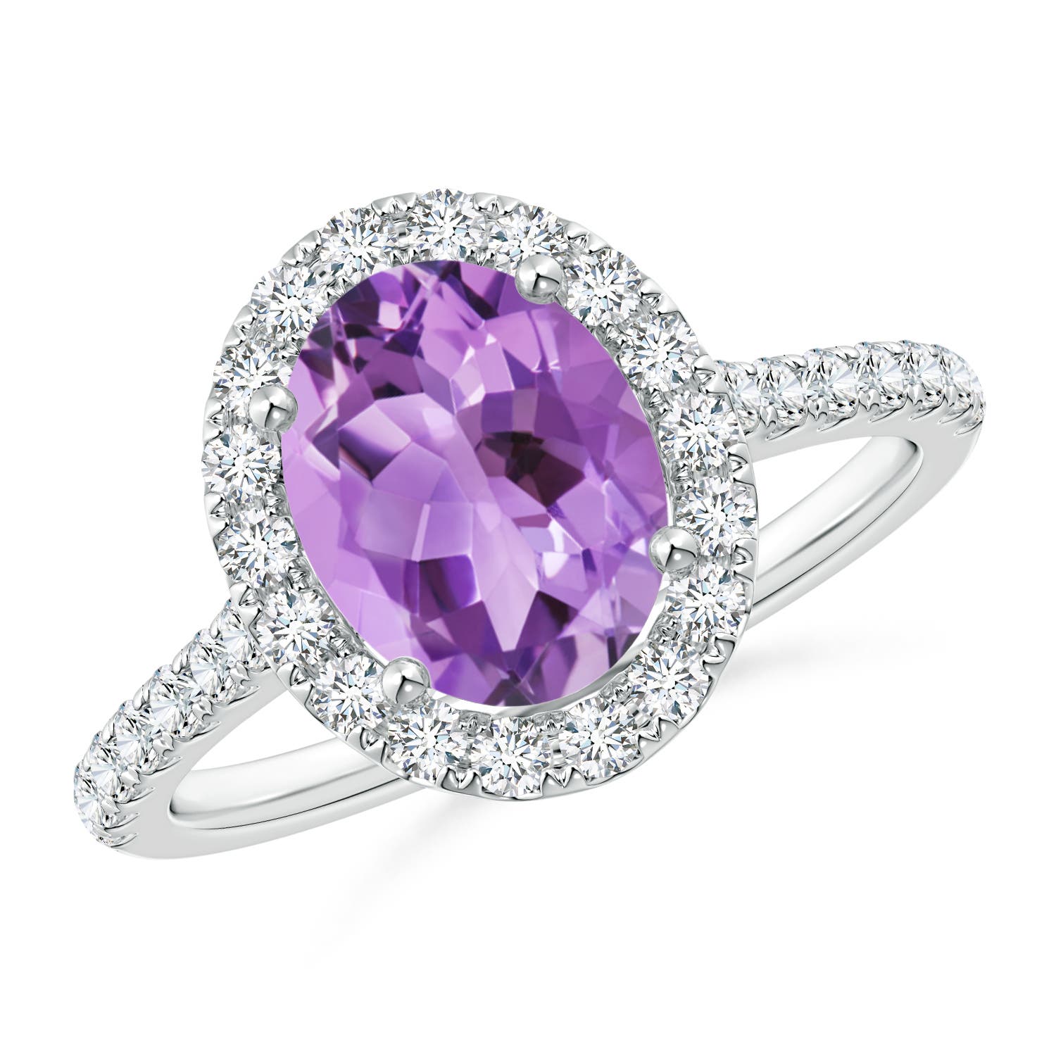 A - Amethyst / 2.05 CT / 14 KT White Gold