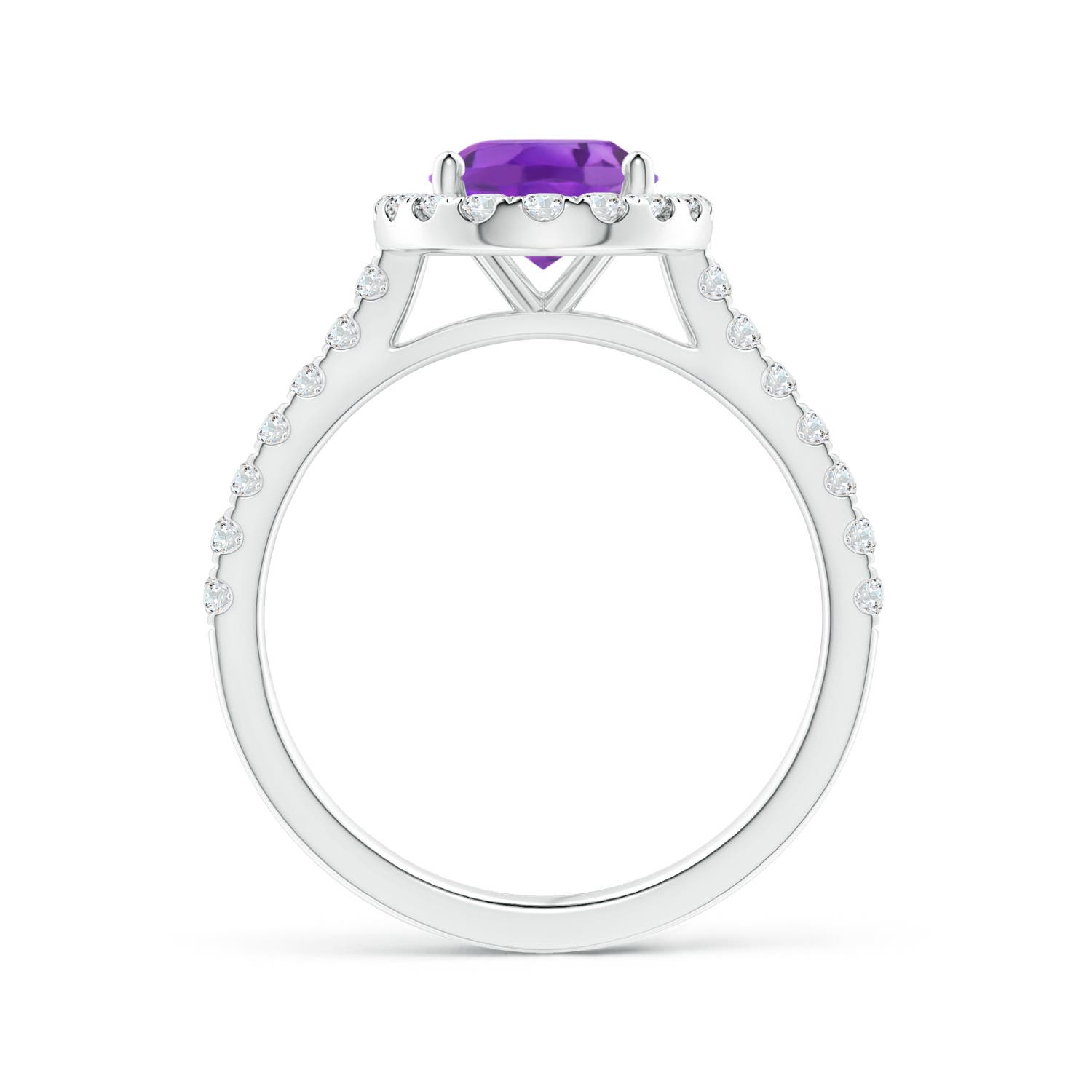 AA - Amethyst / 2.05 CT / 14 KT White Gold