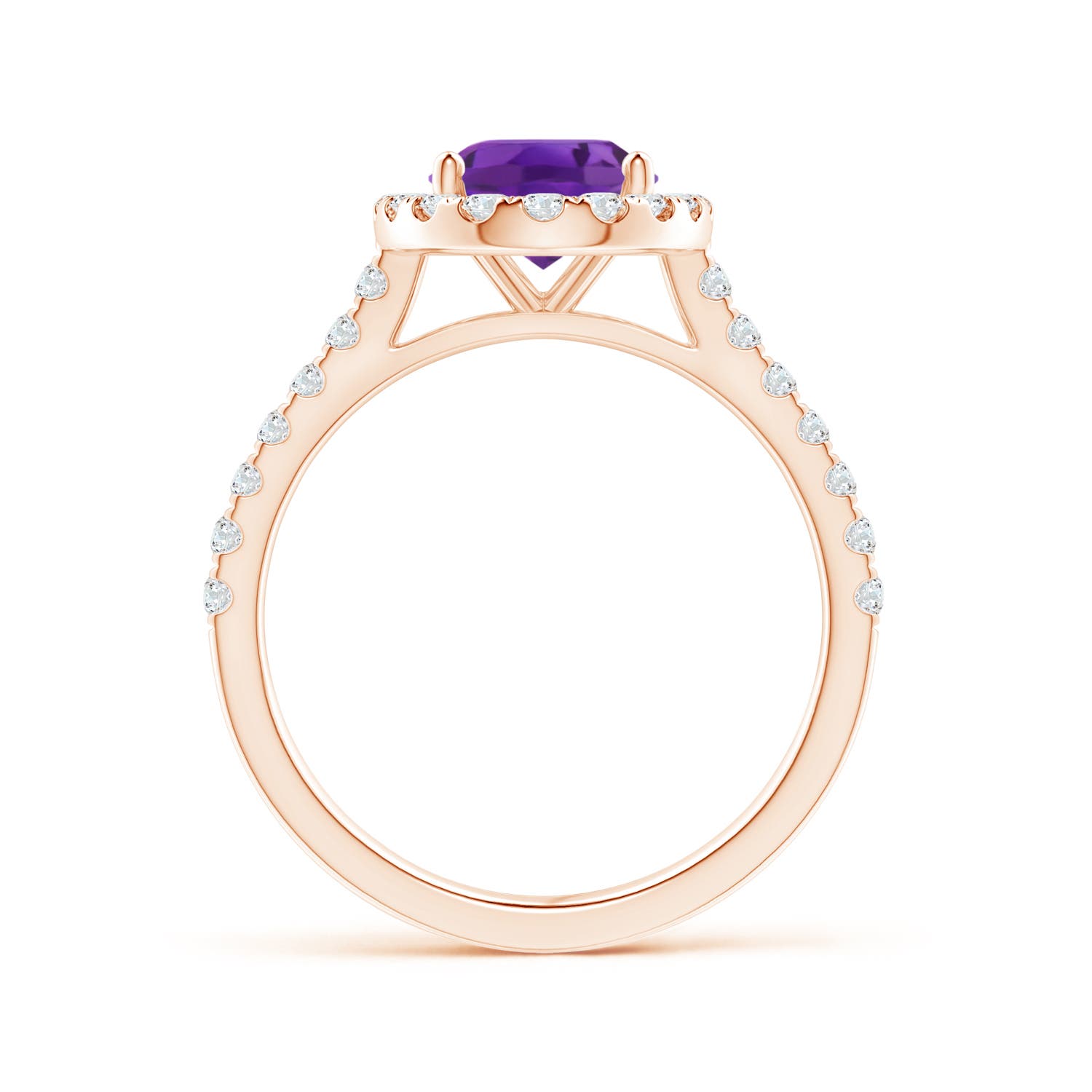 AAA - Amethyst / 2.05 CT / 14 KT Rose Gold