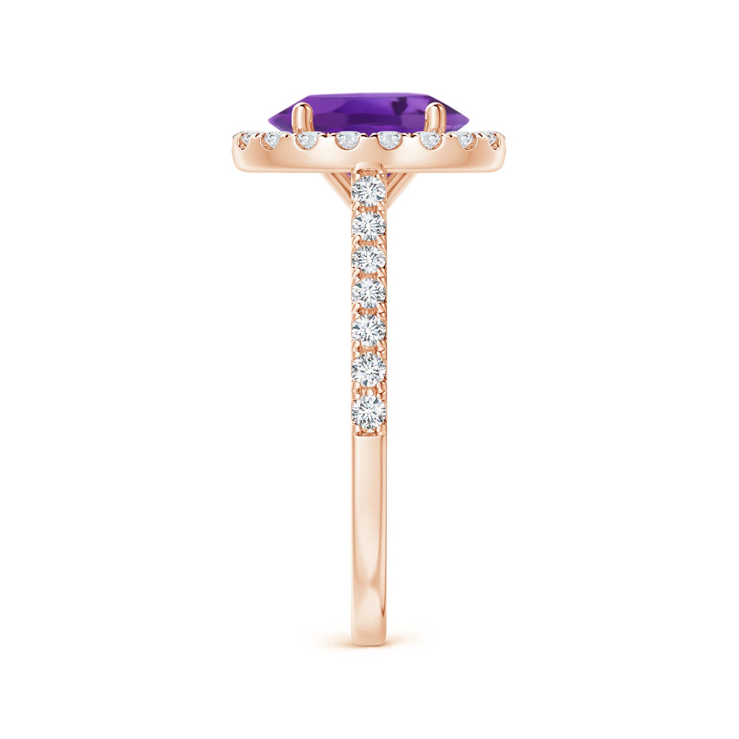 AAA - Amethyst / 2.05 CT / 14 KT Rose Gold