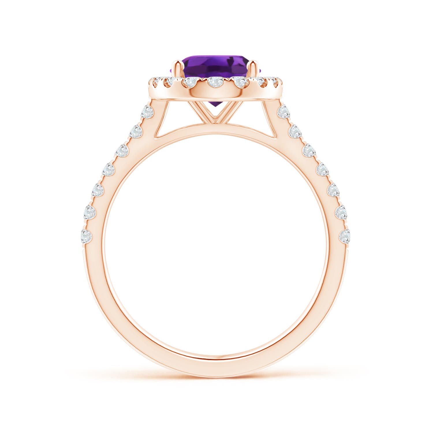 AAAA - Amethyst / 2.05 CT / 14 KT Rose Gold