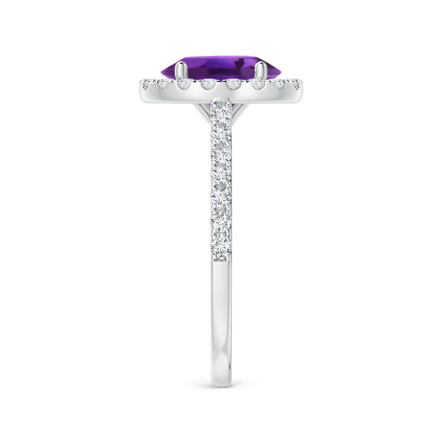 AAAA - Amethyst / 2.05 CT / 14 KT White Gold