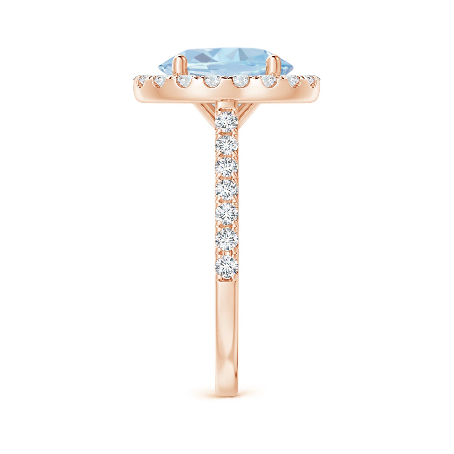 A - Aquamarine / 2.87 CT / 14 KT Rose Gold