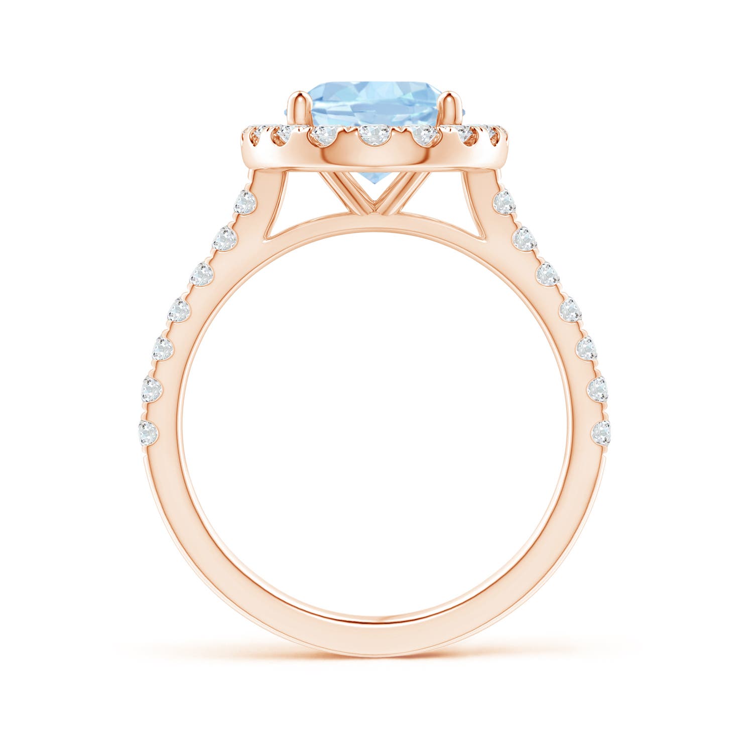 AA - Aquamarine / 2.87 CT / 14 KT Rose Gold