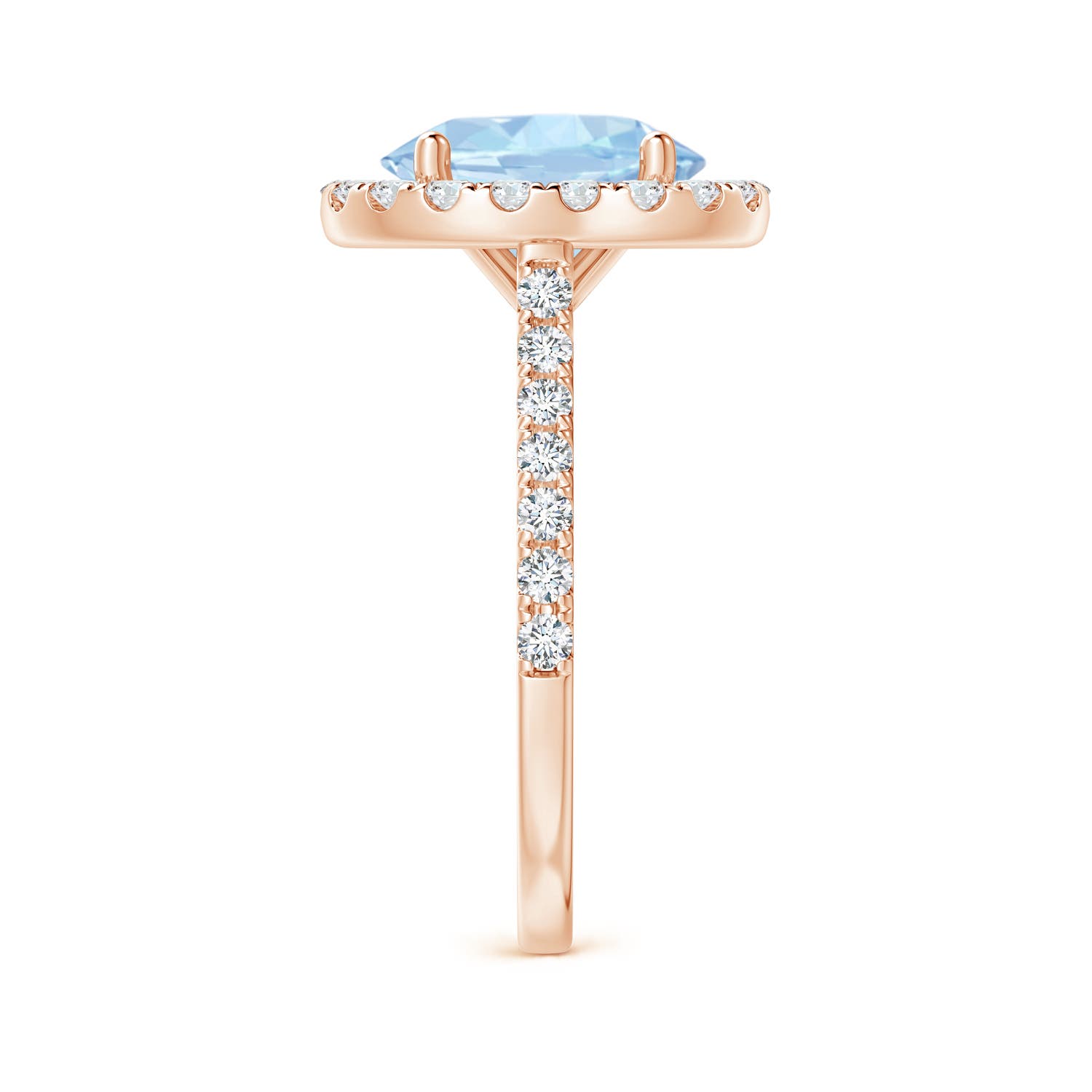 AA - Aquamarine / 2.87 CT / 14 KT Rose Gold