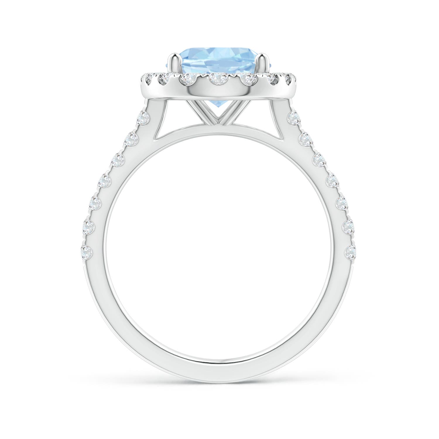 AA - Aquamarine / 2.87 CT / 14 KT White Gold