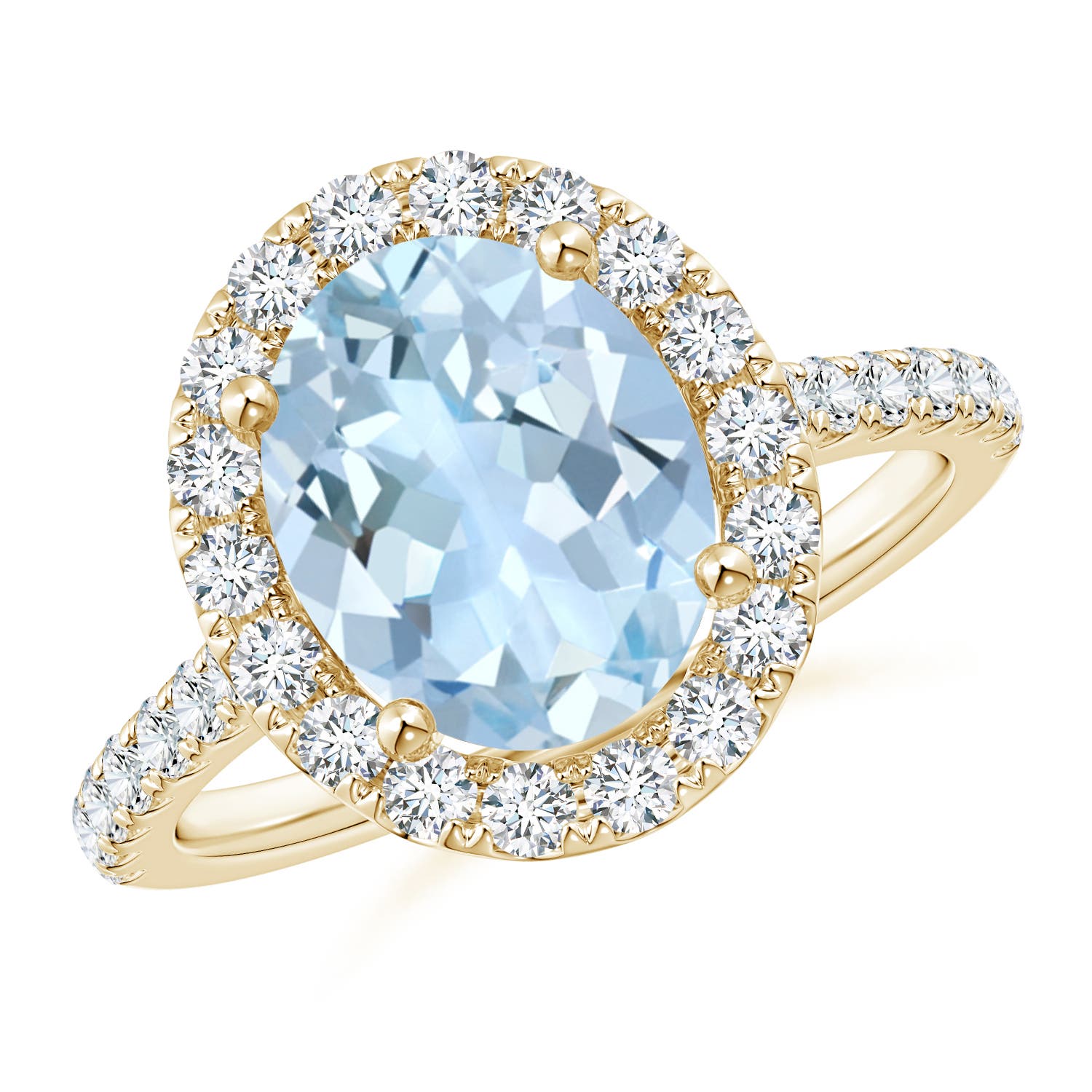 AA - Aquamarine / 2.87 CT / 14 KT Yellow Gold