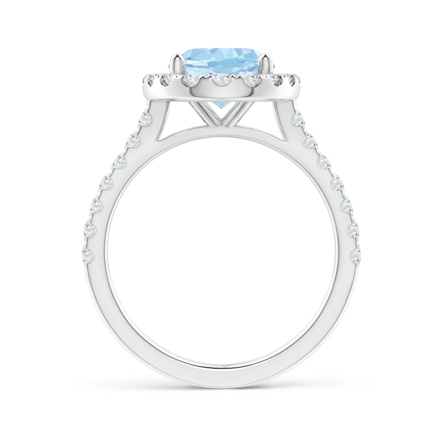 AAA - Aquamarine / 2.87 CT / 14 KT White Gold