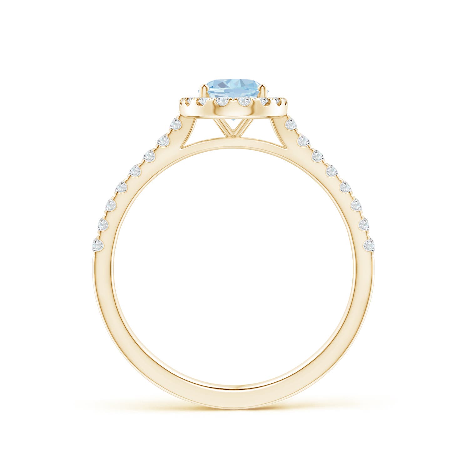 A - Aquamarine / 0.86 CT / 14 KT Yellow Gold