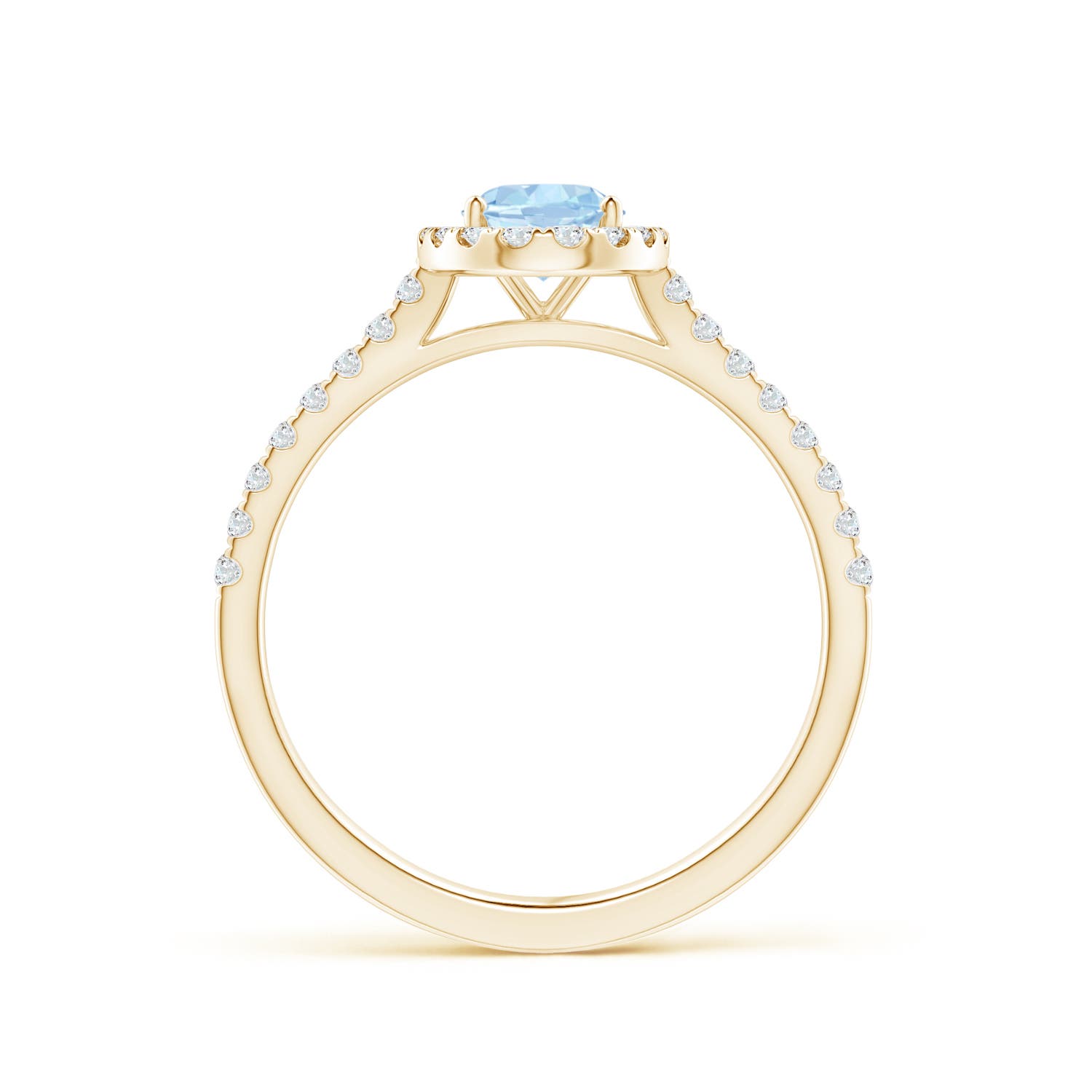 AA - Aquamarine / 0.86 CT / 14 KT Yellow Gold