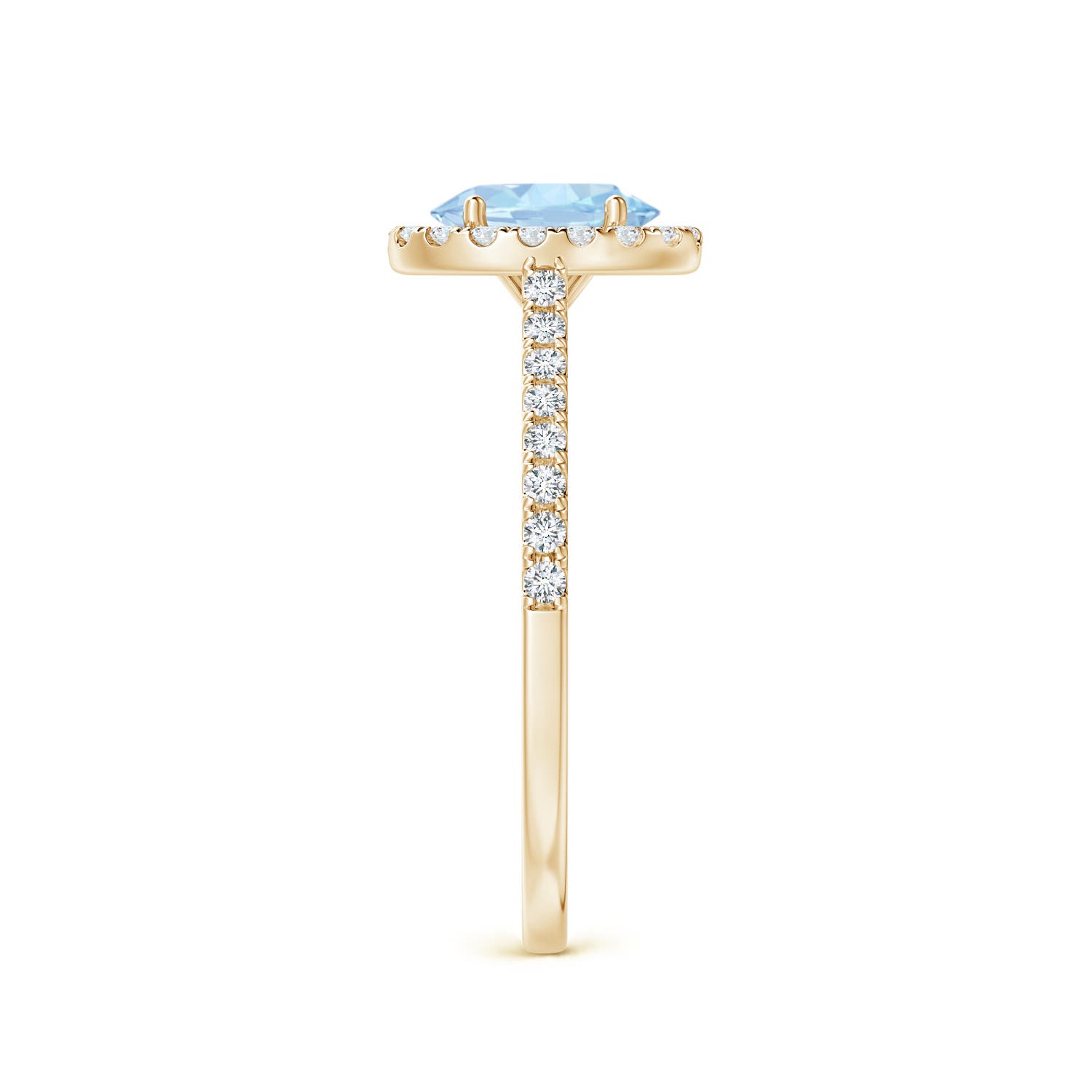 AA - Aquamarine / 0.86 CT / 14 KT Yellow Gold