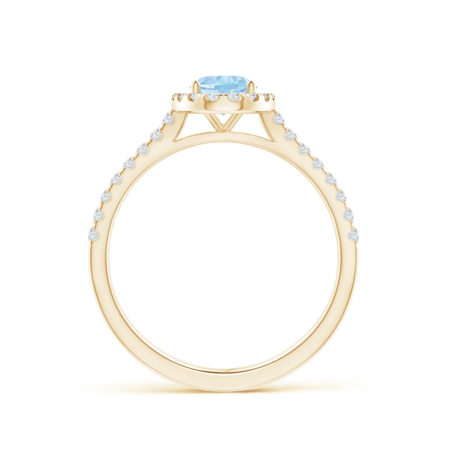 AAA - Aquamarine / 0.86 CT / 14 KT Yellow Gold