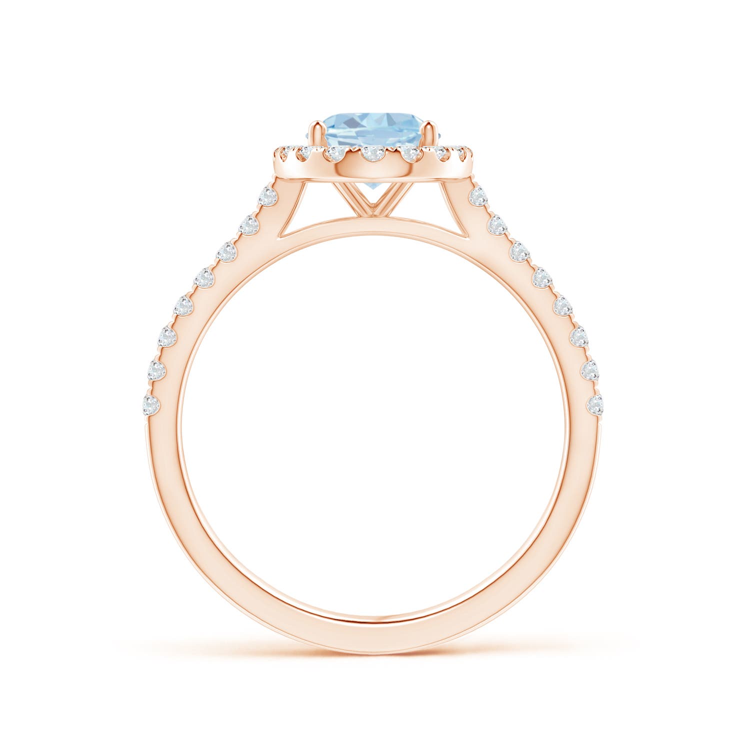 A - Aquamarine / 1.34 CT / 14 KT Rose Gold